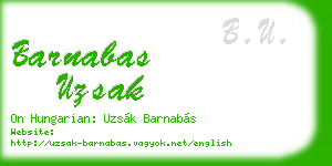 barnabas uzsak business card